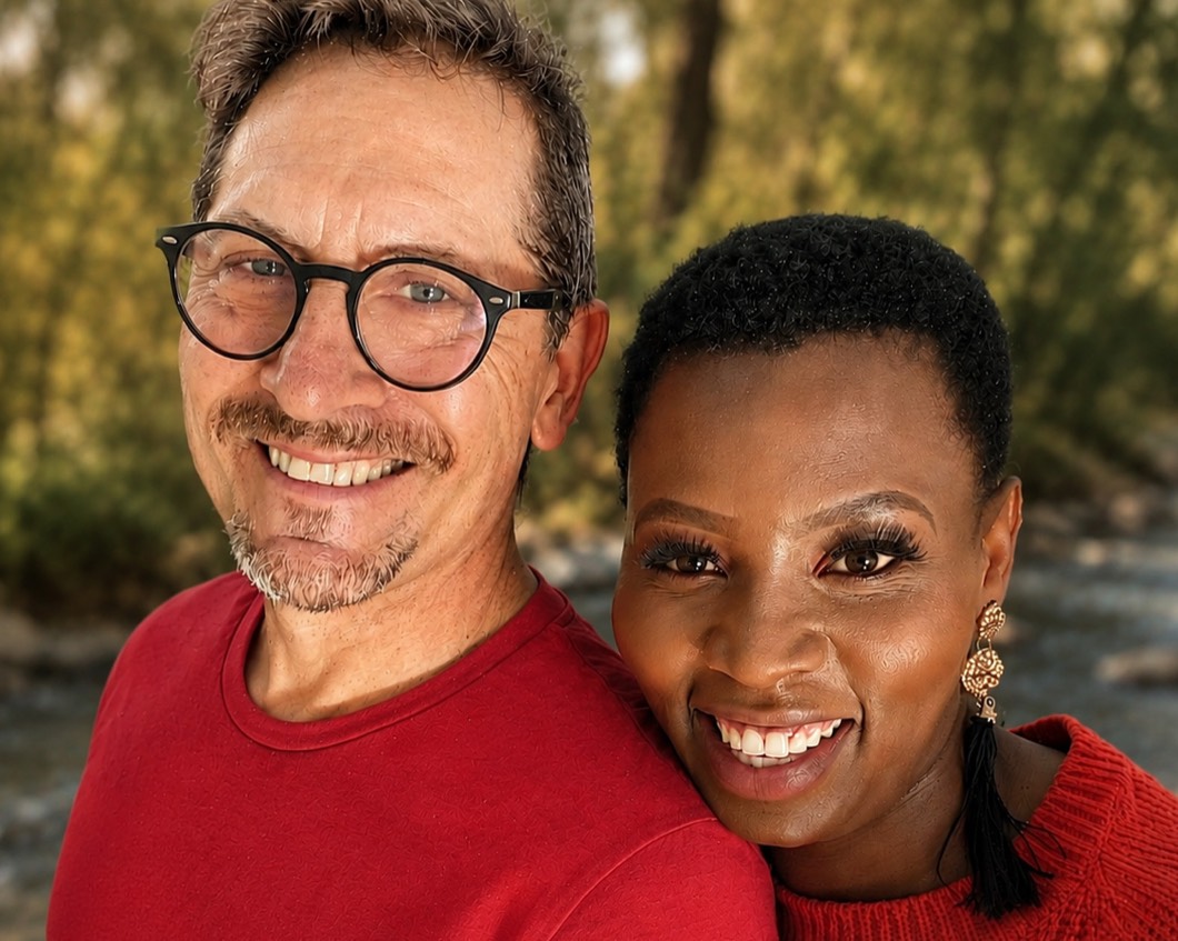 Randy Finkbeiner with his adopted daughter Idah Vilakazi